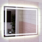 Зеркало Бриклаер Эстель-2 100 100*80 LED подсветка с датчиком движения руки+ часы